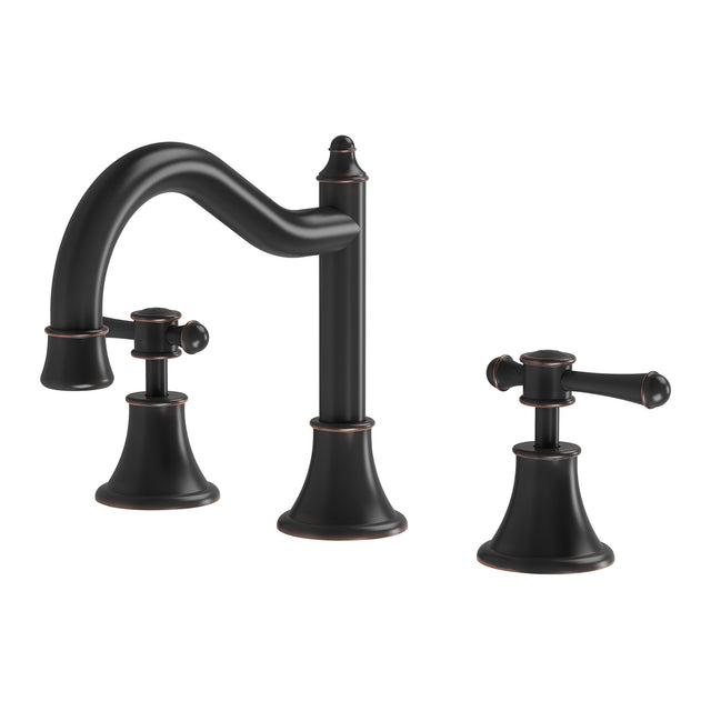 Phoenix Nostalgia Lever Basin Set Shepherds Crook Antique Black, product view