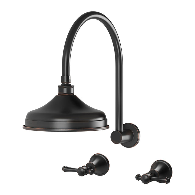 Phoenix Nostalgia Lever Shower Set Antique Black, product view