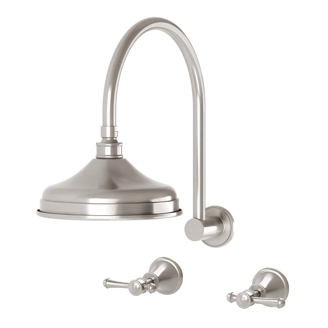 Phoenix Nostalgia Lever Shower Set Brushed Nickel, product view