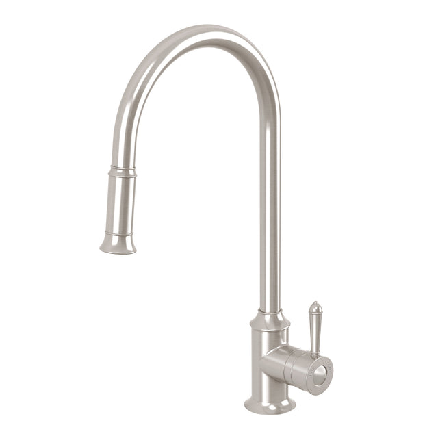 Phoenix Nostalgia Pull Out Sink Mixer 230mm Brushed Nickel, product view
