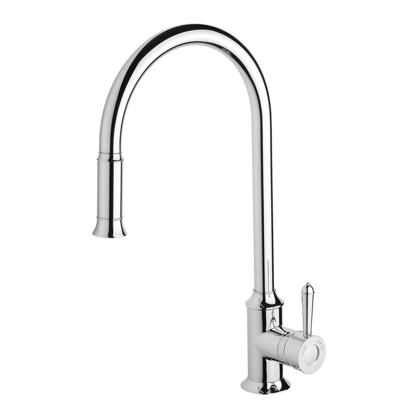 Phoenix Nostalgia Pull Out Sink Mixer 230mm Chrome, product view