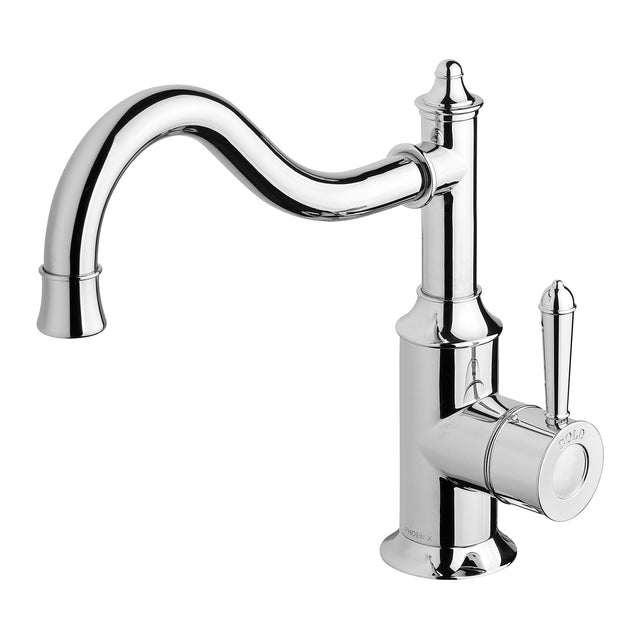 Phoenix Nostalgia Sink Mixer 230mm Shepherds Crook Chrome, product view