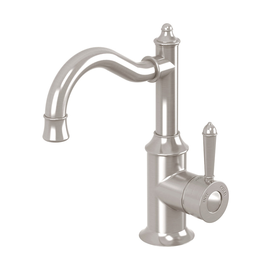 Phoenix Nostalgia Basin Mixer 160mm Shepherds Crook Brushed Nickel, product view