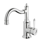 Phoenix Nostalgia Basin Mixer 160mm Shepherds Crook Chrome/Natural White