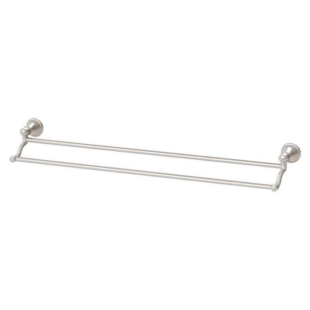 Phoenix Nostalgia Double Towel Rail 760mm Brushed Nickel, product view