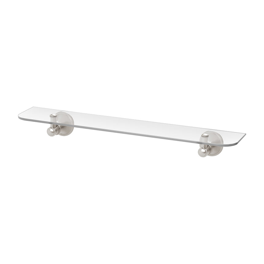 Phoenix Nostalgia Glass Shelf Brushed Nickel, product view