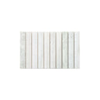 Marble Mosaic Concave 198x318mm Honed Ming Green