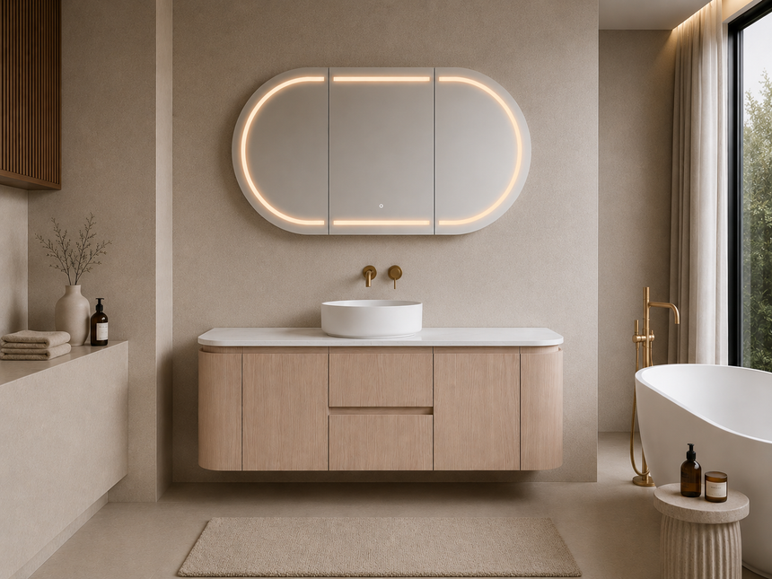 Ravello Wall Hung Vanity Sandy Oak