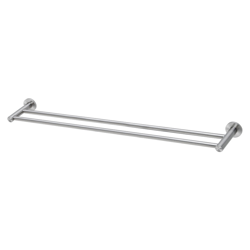 Phoenix Radii SS 316 Double Towel Rail Round Plate 800mm Stainless Steel, product view