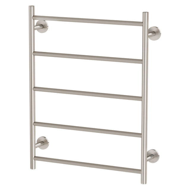 Phoenix Radii Towel Ladder 550 x 740mm Round Plate Brushed Nickel, product view