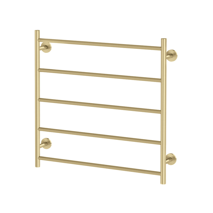 Phoenix Radii Heated Towel Ladder 750mm x 740mm Brushed Gold, product view