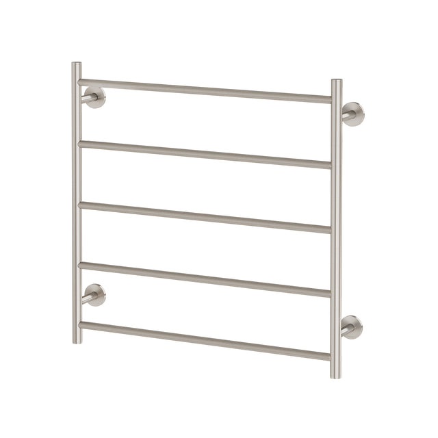 Phoenix Radii Heated Towel Ladder 750mm x 740mm Brushed Nickel, product view