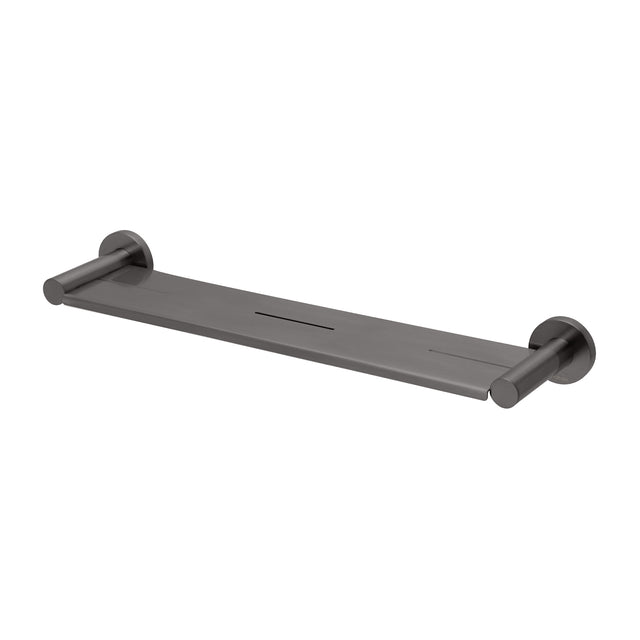 Phoenix Radii Metal Shelf Round Plate Brushed Carbon, product view