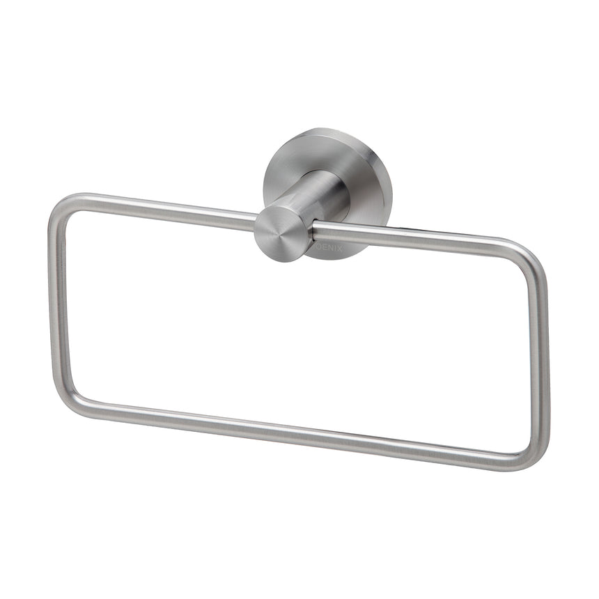 Phoenix Radii SS 316 Hand Towel Holder Round Plate Stainless Steel, product view