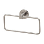 Phoenix Radii Hand Towel Holder Round Plate Brushed Nickel