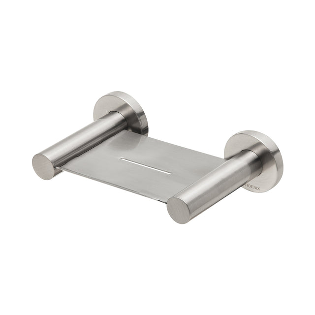 Phoenix Radii Soap Dish Round Plate Brushed Nickel, product view