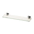 Phoenix Radii Glass Shelf Round Plate Chrome