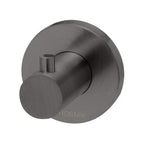 Phoenix Radii Robe Hook Round Plate Brushed Carbon