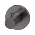 Phoenix Radii Robe Hook Round Plate Brushed Carbon