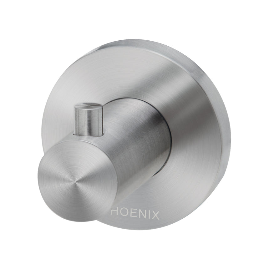 Phoenix Radii SS 316 Robe Hook Round Plate Stainless Steel, product view
