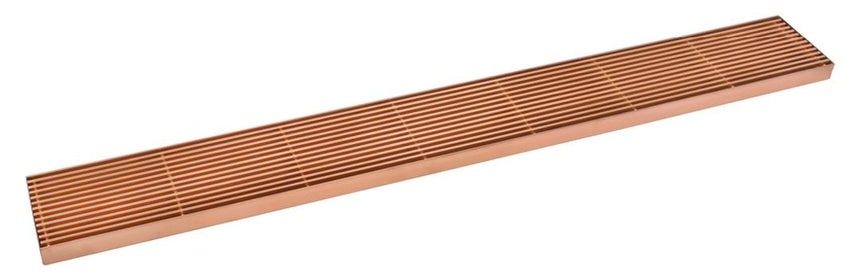 Lukka Electroplated Grills Drain Rose Gold / 800mm / No Outlet / Rose Gold / 900mm / No Outlet by Tilemall
