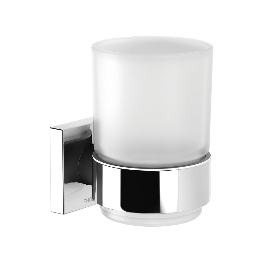Phoenix Radii Tumbler & Holder Square Chrome, product view
