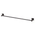 Phoenix Radii Single Towel Rail 800mm Square Plate Brushed Carbon
