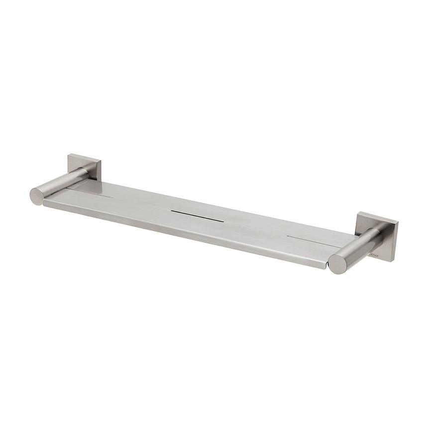 Phoenix Radii Metal Shelf Square Plate Brushed Nickel, product view