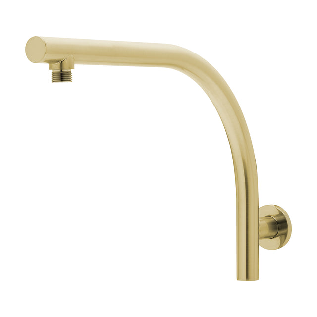 Phoenix Rush High-Rise Shower Arm Brushed Gold, product view