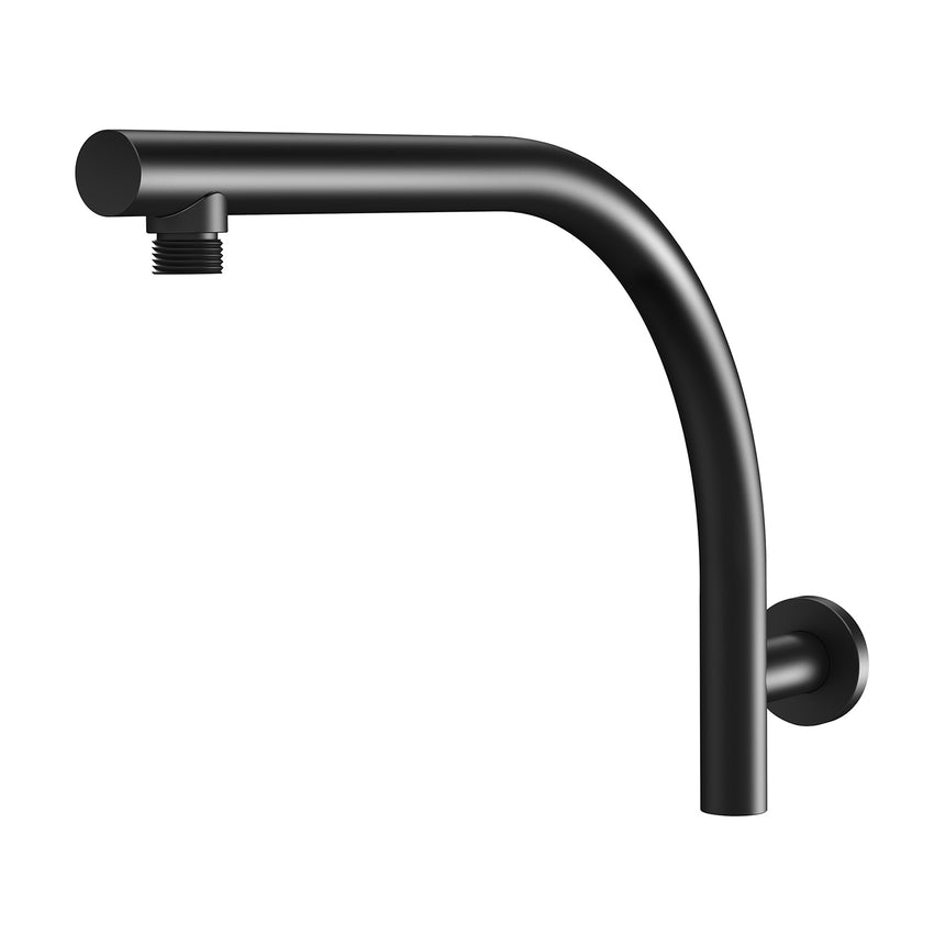 Phoenix Rush High-Rise Shower Arm Matte Black, product view