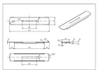 Chasey Bathtub Tray 850x165mm Matt White