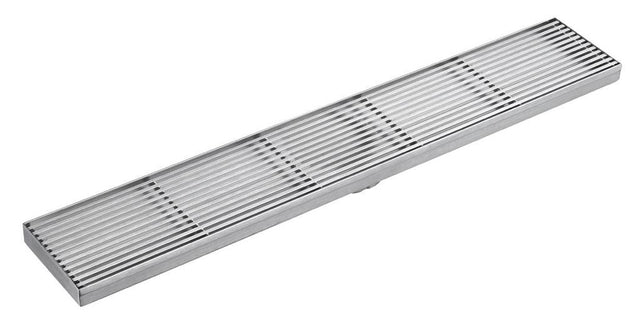 Lukka Electroplated Grills Drain Silver / 600mm / Centre Outlet / Silver / 800mm / Centre Outlet by Tilemall