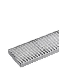 Lukka Electroplated Grills Drain Silver / 800mm / No Outlet / Silver / 900mm / No Outlet by Tilemall