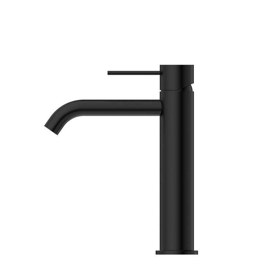 Nero Mecca Mid Tall Basin Mixer Matte Black Tapware Nero