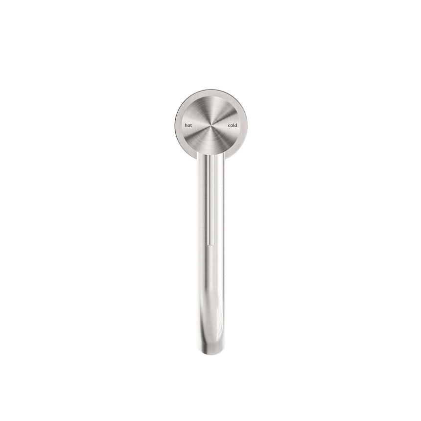 Nero Mecca Mid Tall Basin Mixer Brushed Nickel Tapware Nero