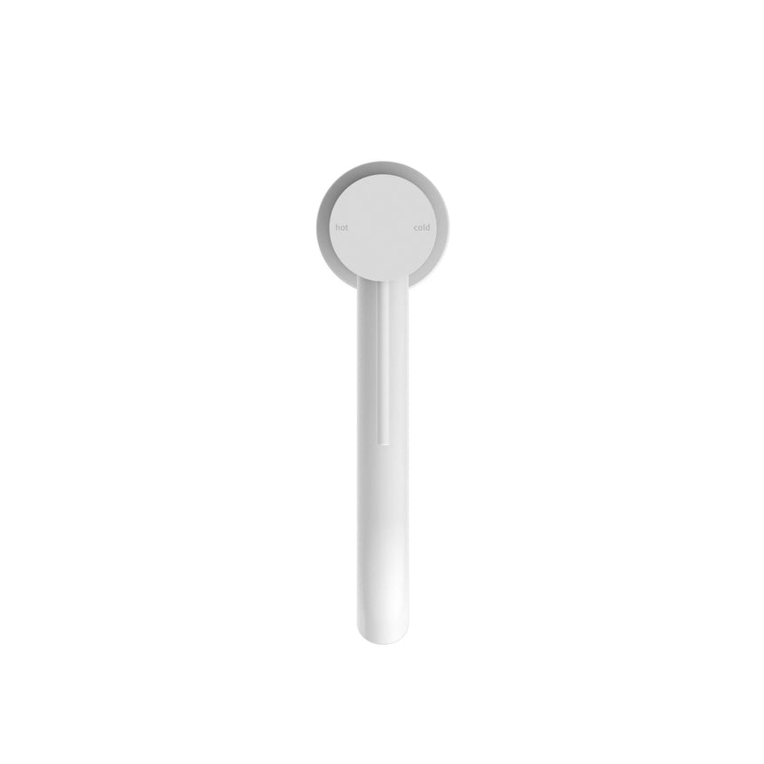 Nero Mecca Mid Tall Basin Mixer Matte White Tapware Nero