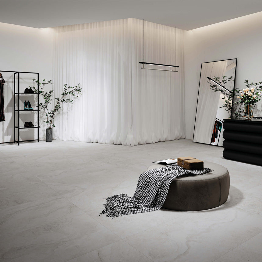 Pietra Trana 1200x600 Surface Tec Ivory Stone Look Tiles Tilemall