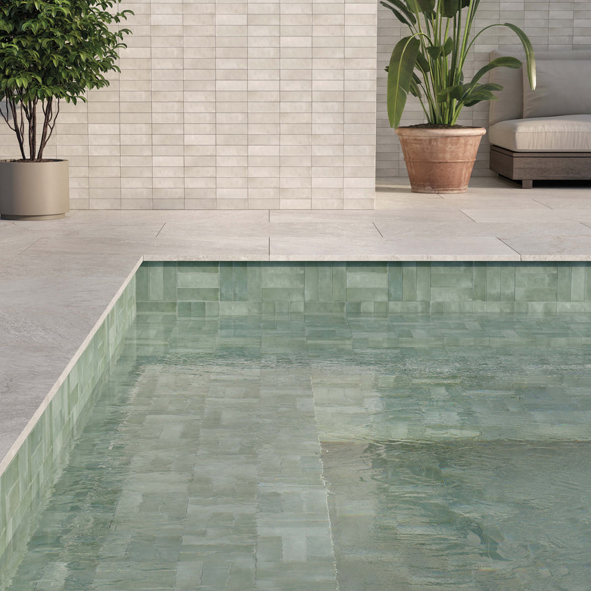Mini 50x150 Matt Green Subway Tilemall