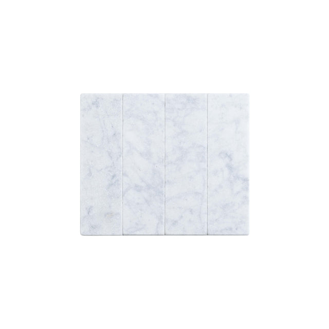 Natural Marble Mosaic Rectangular 60x200 Carrara Tumbled Marble Mosaic Tilemall   