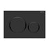 Sigma20 Dual Flush Button Round Matte Black With Gloss Black Trim