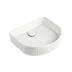 ADP Arch Fluted Above Counter Basin Matt White