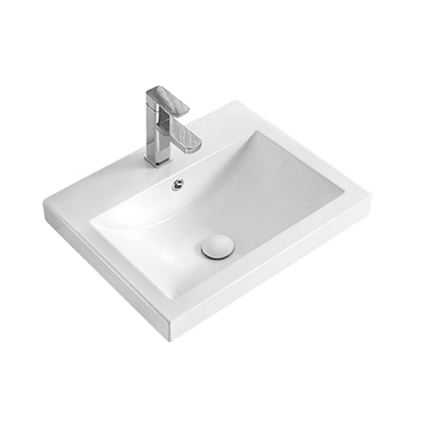 ADP Scoop Semi Inset Basin Gloss White Bathroom Basin ADP Default Title  