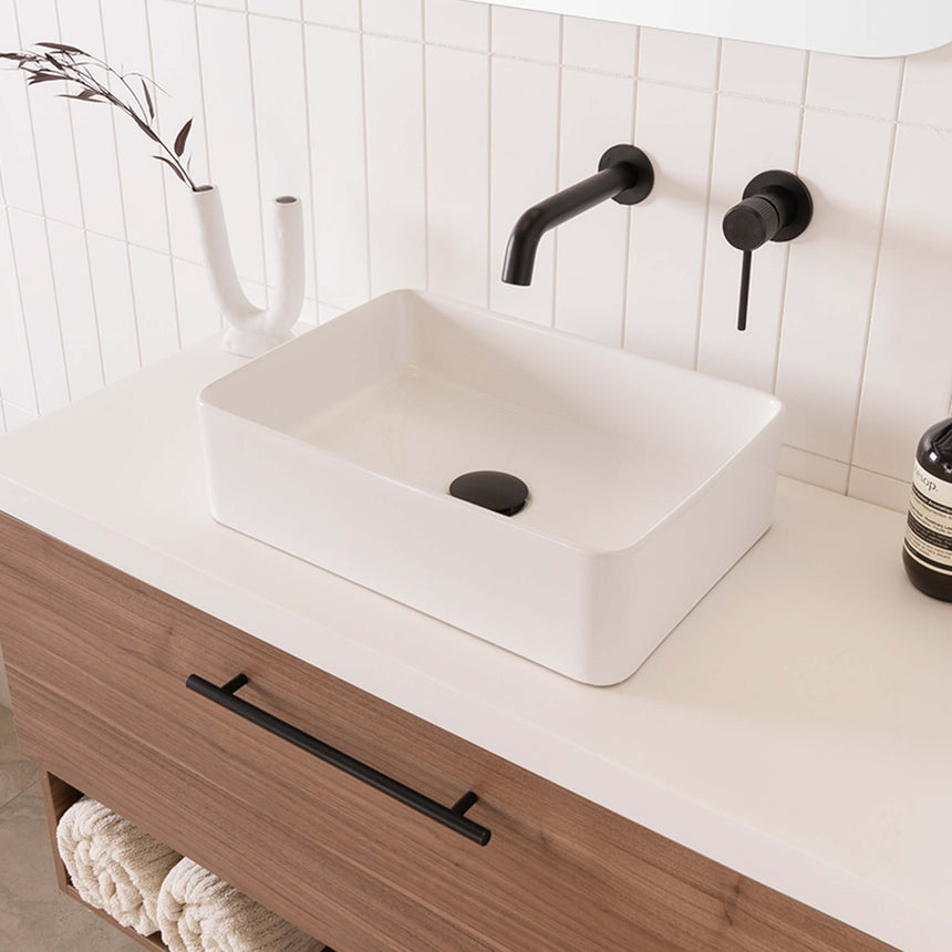ADP Selma Above Counter Basin Gloss white Bathroom Basin ADP   