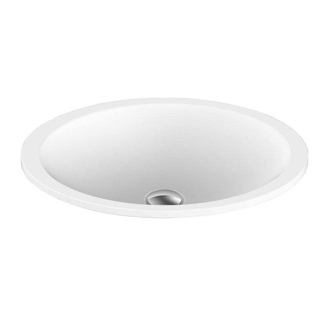 ADP Sincerity Semi Inset Basin Matte White Bathroom Basin ADP Default Title  