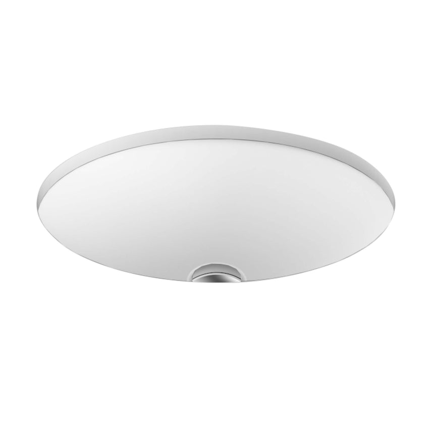 ADP Sincerity Semi Inset Basin Matte White Bathroom Basin ADP   