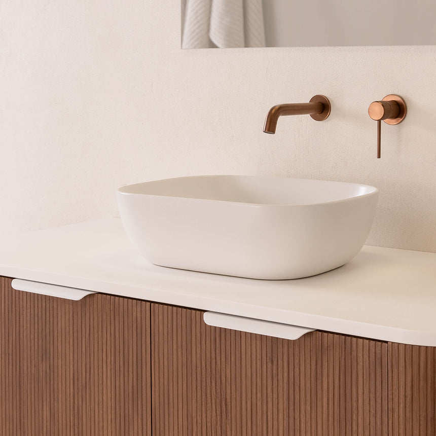 ADP Stadium Above Counter Basin Matte White Bathroom Basin ADP   