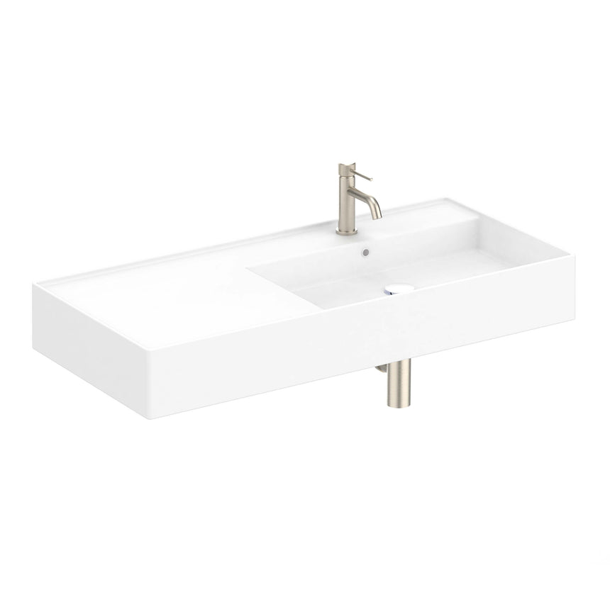 ADP Teorema Wall Basin 1000 Right offset with Tap Hole Bathroom Basin ADP Default Title  