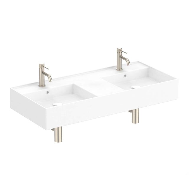 ADP Teorema Wall Basin 1000 Double without Tap Hole Bathroom Basin ADP Default Title  