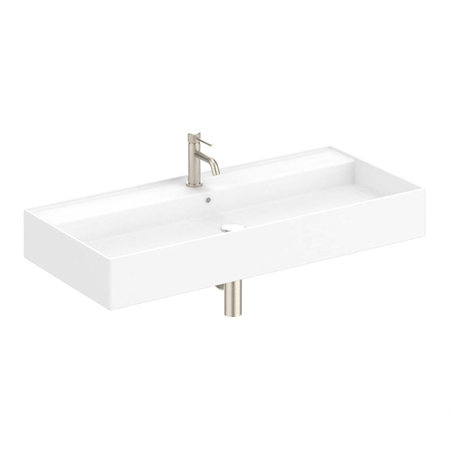 ADP Teorema Wall Basin 1000 Full Bowl without Tap Hole Bathroom Basin ADP Default Title  
