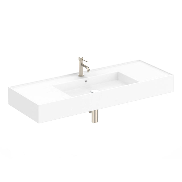 ADP Teorema Wall Basin 1200 Centre without Tap Hole Bathroom Basin ADP Default Title  